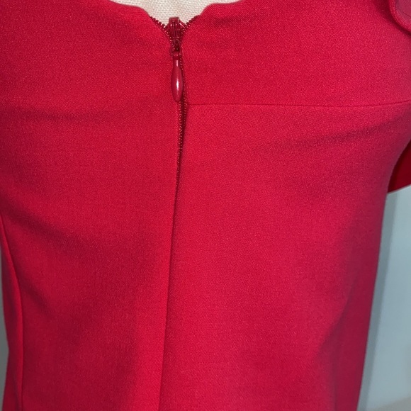 French Connection Pink Ruffle One Shoulder Tunic Dress - 2 - Picture 6 of 13